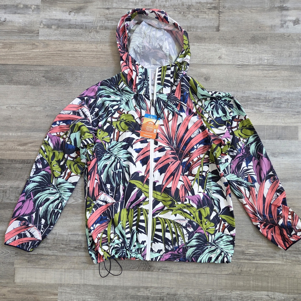 Columbia Windbreaker Jacket With Hood- NWT
